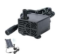 Solar Water Pumps, DC 12V Mini Solar Fountain Pumps, 300L/H Quiet Waterproof Water Circulators, 3.9ft Spraying Distance for Aquarium, No Panel