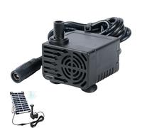 Solar Water Pumps, DC 12V Mini Solar Fountain Pumps, 300L/H Quiet Waterproof Water Feature, 3.9ft Spraying Distance, No Panel Feature