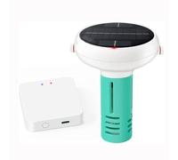 Solar Water Tester with WiFi,Smart Solar Water Quality Tester with Gateway,Wireless Smart Pool Monitor Water Tester,for Accurate pH,ORP and Salinity Monitoring for Pool Maintenance