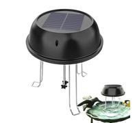 Solar Water Wiggler, Bird Bath Bubbler Fountain, Solar Powered Water Mixer, Energy Efficient Pond Circulator, Decorative Outdoor Feature, Black, for Garden, Yard, Patio