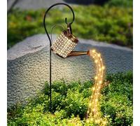 Solar Watering Can with Lights - Outdoor Garden Decor, Waterproof Hanging Lantern Landscape Lights for Yard, Patio, Pathway - Solar Lights Outdoor (A)