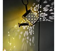 Solar Watering Can with Lights - Outdoor Garden Decor, Waterproof Hanging Lantern Landscape Lights for Yard, Patio, Pathway - Solar Lights Outdoor (B)