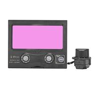 Solar Welding Lens with Arc Sensor, High Sensitivity, Auto Darkening, PP Material, DIN9-13 Shade - Solar and Battery Powered, UV IR Protection, Clear LCD Screen