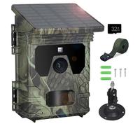 Solar Wildlife 50MP 4K Video Trail Camera Night Vision 0.3s Motion Activated Waterproof Garden Outdoor Hunting Monitoring