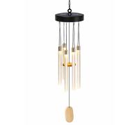 Solar Wind Chime Outdoor Garden Hanging LED Light Decor