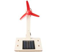 Solar Wind Turbine | DIY Desktop Wind Turbine Model,Science Teaching Tool Easy to Assemble As a Home And Office Decoration
