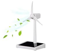 Solar Windmill, Assembled Rotating Wind Turbine Science Toys, DIY Solar Windmill Model Desk Home Decor Craft Education Gift for Kids