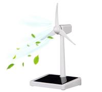 Solar Windmill, Assembled Rotating Wind Turbine Science Toys, DIY Solar Windmill Model Desk Home Decor Craft Education Gift for Kids