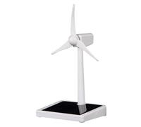 Solar Windmill, Assembled Rotating Wind Turbine Science Toys, DIY Solar Windmill Model Desk Home Decor Craft Education Gift for Kids, Toy for Kids