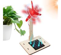 Solar Windmill Toy - Renewable Model, Assembly Kit, Solar Craft, Clean Power Demo | Teaching aid for STEM projects, environmental education, building