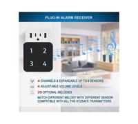Solar Wireless Driveway Alarm Outdoor Weather-Resistant Motion Sensor & Detector DIY Security Alert System 400 Meters
