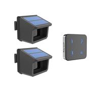 Solar Wireless Driveway Alarm Outdoor Weather-Resistant Motion Sensor & Detector DIY Security Alert System 400 Meters