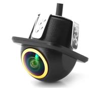Solar Wireless Reversing Camera Front View Camera Backup 4K 180 Gree Fisheye Lens Car Rear Full HD Night Reverse AHD 1080P Fisheye Vehicle Parking(CVBS AHD 1080P)