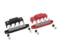 Solar Wiring Bus Bar 250A Distribution Block 12V-48V Heavy Duty Terminal Strip for Positive Negative Ground Connections with M8 Bolts