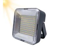 Solar Work Light - Portable LED Camping Lights | Waterproof Rechargeable Flashlight For Worksite Workshop Workshop Automotive Garage Car Repair Hunting Hunting Outdoor Adventure Lib