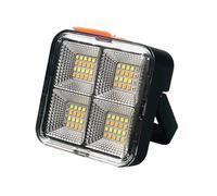 Solar Work Light,Rechargeable Magnetic Solar Lights | High Brightness Floodlight, Energy-Saving Working Light for Travel, Daily Life