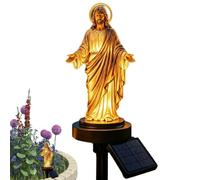 Solar Yard Stakes Decorative Illuminated Religious Jesus Sculpture