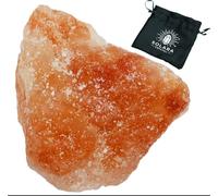 Solara Crystal | Raw Healing Crystals - Natural Amethyst, Quartz, Citrine & More | Chakra Balancing, Meditation, Energy Cleansing, Spiritual Decor, Gift Bag Included (Orange Salt)
