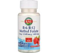 Solaray B6 B12 Methyl Folate 60 Sublingual Tablets