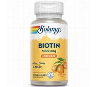 Solaray Biotin 1000 mcg 100 Sublingual Tablets Orange