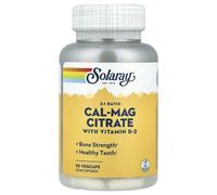 Solaray, Cal-Mag Citrate with Vitamin D-2, 90 VegCaps
