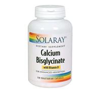Solaray Calcium Bisglycinate With Vitamin D-3, 1000 Mg, 120 Veg Caps (Pack of 1)