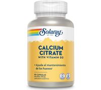 Solaray Calcium Citrate with Vitamin D3 90 Caps