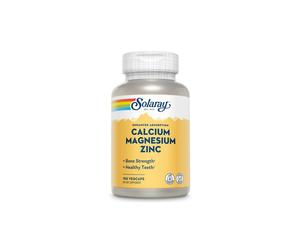 Solaray Calcium Magnesium Zinc, Strong Bones & Teeth, Heart, Nerve & Immune Function Support