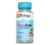 Solaray CranActin Cranberry with Vitamin C, 60 Vegan Capsules | Not Tablets, High Strength Supplement for Women, Cranactin® Patented Formula, Lab Verified