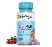 Solaray Cranberry with Vitamin C - 60 Vegan Capsules Not Tablets - High Strength Cranactin® Concentrated Cranberry Supplement for Women - Lab Verified, GMO Free