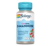 Solaray D-Mannose 1000mg with Cranberry & Vitamin C, 60 Capsules | High Strength Complex, Patented Formula, Vegan, Natural Balance Support for Women, Lab Verified