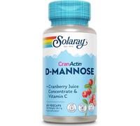 Solaray - D-Mannose with Cranactin® Cranberry and Vitamin C - 60 Vegan Capsules Not Tablets - D Mannose Supplement for Women - Non GMO & Lab Verified - Gluten Free