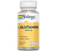 Solaray - L-Glutamine - 100 Vegan Capsules not Powder - High Strength Amino Acid - Pre & Post Workout Supplement for Men & Women - Lab Verified, GMO & Magnesium Stearate Free