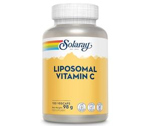 Solaray Liposomal Vitamin C 500mg - 100 Vegan Capsules - High Absorption VIT C Supplement for Men & Women - Lab Verified