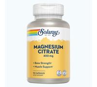 Solaray Magnesium Citrate 400 mg Capsules |High-Potency Magnesium Supplement for Muscle, Nerve, and Bone Health