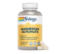 Solaray Magnesium Glycinate 3180mg? 120 Vegan Capsules | High Absorption & Gentle on Stomach (350mg Elemental) | Supports Energy, Muscle Function,