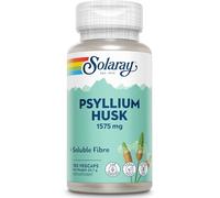 Solaray - Psyllium Husk - 100 Vegan Capsules not Powder - Fibre Supplement - Natural Soluble Fiber from Plantago Ovata - High Strength Physillan Husk - Lab Verified