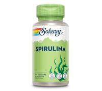 Solaray Spirulina, 100 Vegan Capsules, Algae Superfood Supplement | Rich in Protein, Vitamin & Minerals, High Strength, Lab Verified, Magnesium Stearate Free