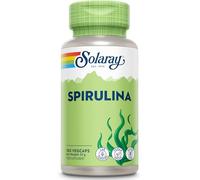 Solaray - Spirulina Algae - 100 Vegan Capsules not Tablets or Powder - Rich in Protein, Vitamin & Minerals -High Strength Supplement - Lab Verified, GMO & Magnesium Stearate Free