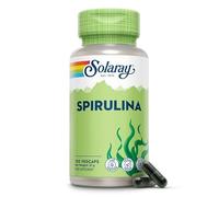 Solaray Spirulina Algae - 100 Vegan Capsules - Rich in Protein, Vitamin & Minerals - High Strength Supplement for Men and Women - Lab Verified, GMO & Magnesium Stearate Free