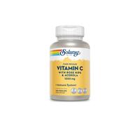Solaray Vitamin C 1000mg Timed Release Capsules with Rose Hips & Acerola Bioflavonoids 100 vegcaps