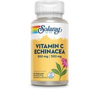 Solaray Vitamin C 500mgr+ 300mgr Echinacea 60 Units White