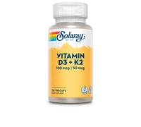 Solaray Vitamin D3+k2 Capsules 120 Units Golden