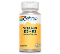Solaray Vitamin D3+k2 (mk7) 60 Units White