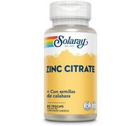 Solaray Zinc with Pumpkin Seeds 50 mg 60 Veg Capsules 60 Units