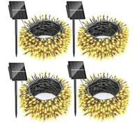 SOLARBABY Outdoor String Lights 4x10M 100 LED Waterproof with 8 Modes for Garden, Patio, Home, Party, Christmas, Wedding, Warm White