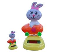Solarbetriebenes Tanzspielzeug - Wackelnder Hasenfigur-Kopf With Solarantrieb, Sammelbare Dekoration Und Unterhaltsames Accessoire Für Innenbereich | Einsatz Büro Schreibtisch Wohnzimmer Kinderzimmer
