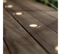 SolarCentre® Advance Outdoor DualWhite USB Chargeable & Solar Powered Deck Lights - 8 White/Warm White Decking Lights