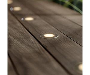 SolarCentre® Advance Solar Powered & USB Chargeable Outdoor DualWhite Deck Lights - 8 White/Warm White Decking Lights