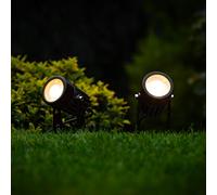 SolarCentre® Atlas Solar Powered Outdoor Spotlights (Set of 2)